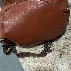 The Sak Brown Leather Shoulder Bag